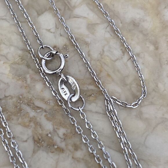 925 Sterling Silver Merry Christmas Pendant Necklace 20” Chain - Picture 6 of 7